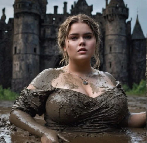 wet,kings landing,thrones,water castle,the blonde in the river,jennifer lawrence - female,cinderella,wet girl,celtic queen,castles,game of thrones,water nymph,her,wet body,sexy woman,mud,the girl in the bathtub,girl in a historic way,fantasy woman,the enchantress