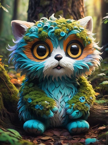 forest animal,owl art,tamarin,owlet,anthropomorphized animals,kawaii owl,forest dragon,woodland animals,forest king lion,whimsical animals,small owl,rabbit owl,fantasy art,owl nature,pygmy sloth,cute cartoon character,boobook owl,knuffig,hedgehog child,baby groot,Conceptual Art,Graffiti Art,Graffiti Art 09