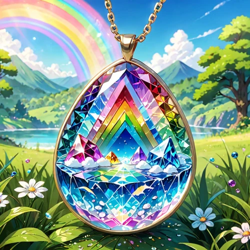 prism ball,prism,diamond pendant,crystal egg,pendant,rainbow background,diamond-heart,diamond wallpaper,pot of gold background,diamond background,prismatic,a drop of,rock crystal,colorful heart,diamond lagoon,opal,solar quartz,crystal,diamondoid,rainbow pattern,Anime,Anime,Traditional