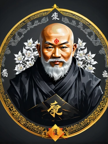xing yi quan,zui quan,qi-gong,confucius,nurungji,shuanghuan noble,yi sun sin,wuchang,theravada buddhism,qi gong,t'ai chi ch'uan,bagua,taijitu,haidong gumdo,shaolin kung fu,wing chun,xiangwei,monk,hwachae,dharma wheel,Unique,Design,Logo Design