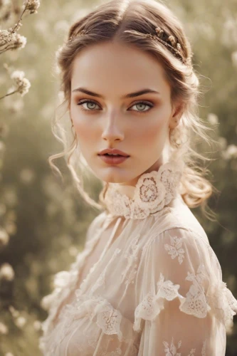 romantic look,pale,vintage floral,enchanting,lily-rose melody depp,beautiful girl with flowers,girl in flowers,elegant,vintage angel,vintage woman,bridal jewelry,bridal clothing,mystical portrait of a girl,natural cosmetic,vintage makeup,romantic portrait,boho,daisy flowers,flower girl,floral,Photography,Natural