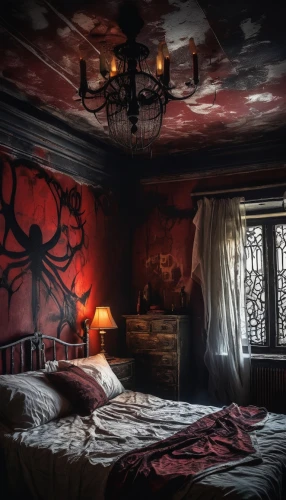 abandoned room,sleeping room,the little girl's room,ornate room,bedroom,the haunted house,haunted house,dracula castle,children's bedroom,four poster,asylum,a dark room,rooms,great room,creepy house,guestroom,four-poster,one room,guest room,wade rooms,Conceptual Art,Graffiti Art,Graffiti Art 09