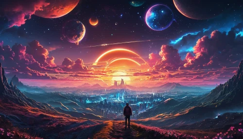 space art,alien planet,fantasy picture,fantasy landscape,universe,dream world,alien world,astronomical,planet,planet alien sky,vast,scene cosmic,horizon,cosmos,the universe,valley of the moon,the horizon,3d fantasy,travelers,fantasy world,Photography,General,Sci-Fi