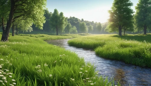landscape background,green landscape,salt meadow landscape,meadow landscape,meadow and forest,green forest,background view nature,green meadow,riparian forest,brook landscape,freshwater marsh,green trees with water,river landscape,forest landscape,flowing creek,nature landscape,forest background,small meadow,clear stream,aaa,Photography,General,Realistic