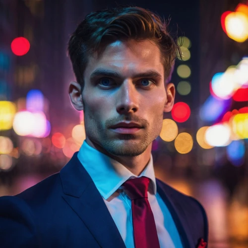 male model,businessman,white-collar worker,black businessman,men's suit,man portraits,red tie,formal guy,banker,neon human resources,city ​​portrait,navy suit,ceo,stock broker,dark suit,sales man,suit actor,photo session at night,financial advisor,man in red dress,Conceptual Art,Oil color,Oil Color 23