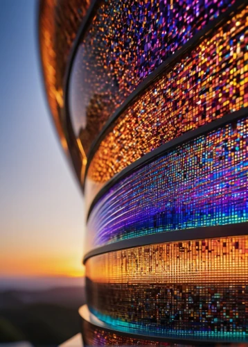 colorful spiral,fiber optic light,disk array,retro lampshade,solar dish,colorful light,colored lights,revolving light,dna helix,colorful glass,kinetic art,light art,dish antenna,cape byron lighthouse,the pillar of light,buzludzha,tail light,color fan,point lighthouse torch,torus,Photography,Documentary Photography,Documentary Photography 33