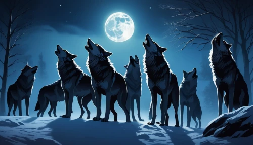 wolves,werewolves,wolf pack,howling wolf,constellation wolf,werewolf,the wolf pit,canis lupus,blue moon,wolf,wolf hunting,howl,wolfdog,two wolves,night watch,gray wolf,european wolf,full moon,wolf's milk,canines,Art,Classical Oil Painting,Classical Oil Painting 39