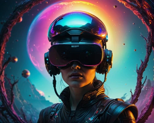 sci fiction illustration,cyberpunk,echo,operator,cyber glasses,scifi,vr headset,sci - fi,sci-fi,oculus,sci fi,vr,visor,science fiction,nova,valerian,astronaut helmet,cg artwork,helmet,nebula