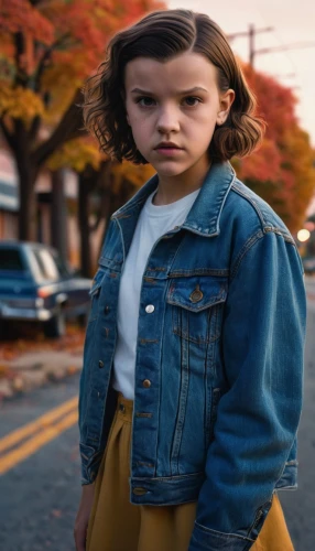 eleven,digital compositing,gap kids,girl in overalls,unhappy child,child model,child girl,child portrait,photoshop manipulation,clementine,the little girl,girl sitting,girl and car,nora,worried girl,little girl in wind,child crying,girl in a long,cgi,b3d,Illustration,Retro,Retro 16