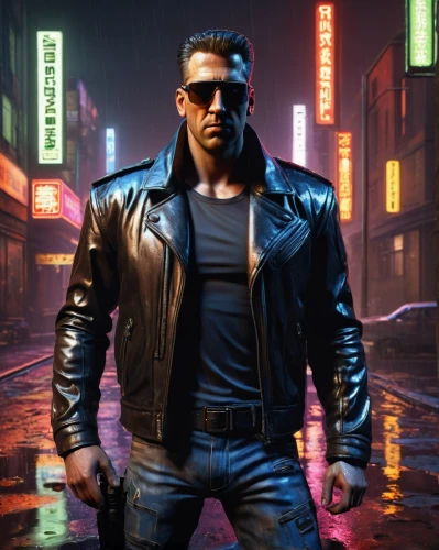 terminator,muscle icon,game art,gangstar,mobile video game vector background,game illustration,enforcer,blade,renegade,cyberpunk,damme,portrait background,edge muscle,bomber,man holding gun and light,biker,steam icon,cobra,background images,pompadour,Illustration,Retro,Retro 05