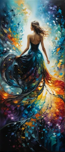 the wind from the sea,mermaid background,dance with canvases,water nymph,oil painting on canvas,the sea maid,siren,fantasia,girl in a long dress,art painting,fantasy art,boho art,mermaid,flowing,whirling,fairy peacock,swirling,oil painting,exploration of the sea,girl on the river,Conceptual Art,Daily,Daily 32