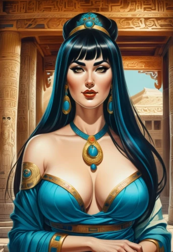 cleopatra,ancient egyptian girl,artemisia,priestess,ancient egypt,arabian,cybele,oriental princess,ancient egyptian,rem in arabian nights,pharaonic,jasmine,elza,fantasy portrait,sorceress,athena,pyrrhula,egyptian,persian,fantasy woman,Illustration,Abstract Fantasy,Abstract Fantasy 23