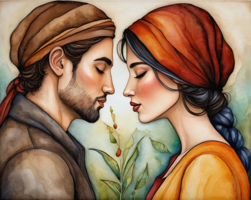 romantic portrait,romantic scene,young couple,persian poet,amorous,two people,oil painting on canvas,art painting,courtship,man and wife,a fairy tale,khokhloma painting,beautiful couple,watercolor painting,couple in love,as a couple,couple - relationship,first kiss,fairy tale,shepherd romance,Conceptual Art,Daily,Daily 34