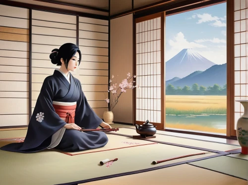 tea ceremony,japanese-style room,tea zen,tatami,ryokan,japanese art,ikebana,sōjutsu,japanese tea,japanese culture,japanese background,traditional japanese musical instruments,kaiseki,mukimono,tsukemono,shamisen,geisha,zen,sake set,japanese style,Illustration,Vector,Vector 07