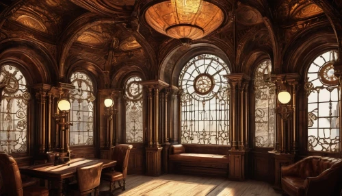 stained glass windows,ornate room,wooden windows,hogwarts,celsus library,reading room,art nouveau frames,row of windows,hall of the fallen,gothic architecture,french windows,study room,breakfast room,art nouveau,sanctuary,old windows,apothecary,medieval architecture,stained glass,empty interior,Unique,Paper Cuts,Paper Cuts 08