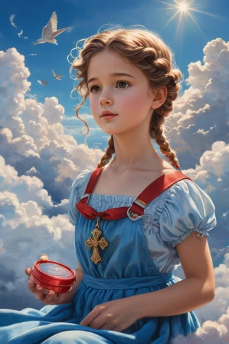 mystical portrait of a girl,little girl in wind,girl with cereal bowl,children's fairy tale,alice,fairy tale character,fantasy picture,children's background,little girl fairy,alice in wonderland,eglantine,fairies aloft,world digital painting,fantasy portrait,the little girl,little girl with balloons,child fairy,cinderella,sky rose,wonderland,Art,Classical Oil Painting,Classical Oil Painting 02
