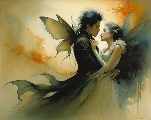 cupido (butterfly),amorous,faery,faerie,love angel,passion butterfly,fairies aloft,angel wings,winged heart,love in air,fairies,romantic portrait,love in the mist,angel and devil,vintage fairies,angel wing,papillon,cupid,angel's tears,fantasy art,Illustration,Realistic Fantasy,Realistic Fantasy 16