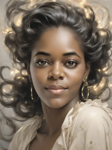 african american woman,beautiful african american women,afro-american,afro american girls,african woman,artificial hair integrations,afro american,nigeria woman,afroamerican,black woman,ester williams-hollywood,lace wig,airbrushed,portrait background,retouching,black women,african-american,digital painting,vintage woman,world digital painting