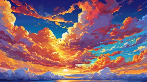 sky,fire on sky,sky clouds,sunburst background,epic sky,fire background,rainbow clouds,skyscape,clouds - sky,the sky,skies,sunrise in the skies,clouds,cloudscape,summer sky,sun,ocean background,splendid colors,coast sunset,atmosphere sunrise sunrise,Conceptual Art,Daily,Daily 24