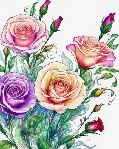 watercolor roses and basket,watercolor roses,rose flower illustration,watercolor floral background,flowers png,roses pattern,colorful roses,watercolor flowers,rose flower drawing,floral digital background,watercolour flowers,garden roses,pink roses,yellow rose background,flower illustrative,floral greeting card,floral background,rose png,rainbow rose,pink floral background,Illustration,Realistic Fantasy,Realistic Fantasy 37