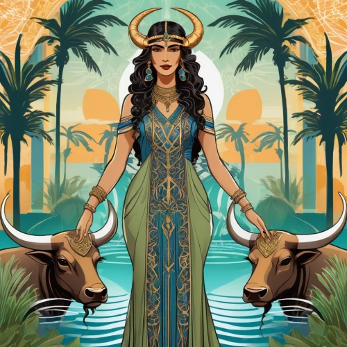 cleopatra,nile,the zodiac sign taurus,ancient egyptian girl,zodiac sign libra,priestess,zodiac sign gemini,zodiac sign leo,mythological,taurus,pharaonic,the zodiac sign pisces,horoscope taurus,goddess of justice,ancient egyptian,artemis temple,prosperity and abundance,ancient egypt,artemisia,polynesia,Illustration,Vector,Vector 16