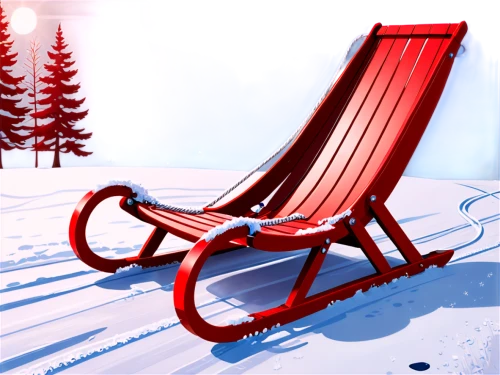 deckchair,sleigh ride,deckchairs,deck chair,sleigh,sleigh with reindeer,red bench,beach chair,wooden sled,sunlounger,winter background,christmas snowy background,camping chair,christmas sled,rocking chair,sleds,beach chairs,sled,snow shovel,snow slope,Illustration,American Style,American Style 13
