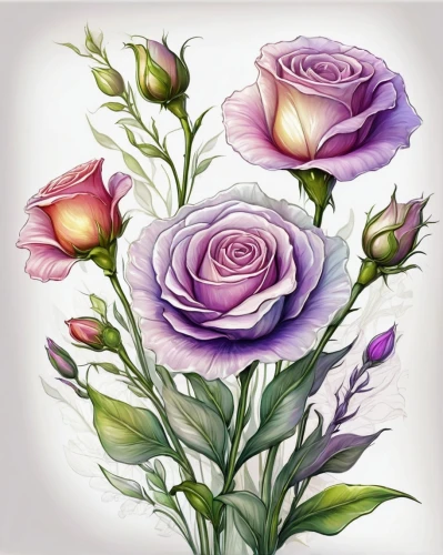 rose flower illustration,watercolor roses,flowers png,watercolor roses and basket,watercolor floral background,pink lisianthus,lisianthus,watercolor flowers,rose flower drawing,roses pattern,flower illustrative,purple rose,rose png,flower illustration,flower painting,watercolour flowers,floral digital background,flower drawing,illustration of the flowers,floral greeting card,Conceptual Art,Daily,Daily 32