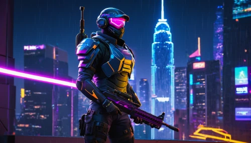 cyberpunk,mute,merc,cg artwork,patrols,electro,nova,neon arrows,futuristic,hk,mercenary,vigil,nomad,80s,sci - fi,sci-fi,enforcer,boba fett,sniper,scifi,Conceptual Art,Fantasy,Fantasy 18