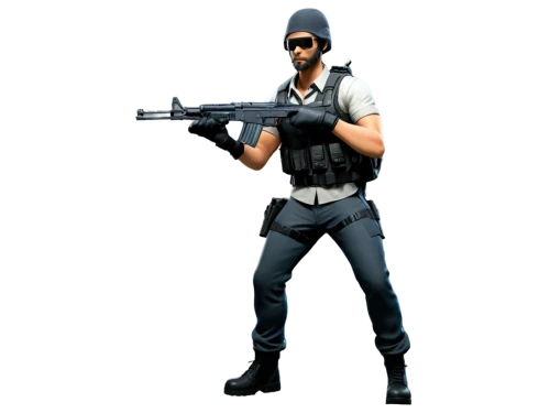 pubg mascot,spy,snipey,grenadier,assault rifle,mercenary,sniper,submachine gun,man holding gun and light,spy visual,merc,dissipator,wall,kalashnikov,png image,marksman,jackal,bazlama,agent,colt,Illustration,Vector,Vector 05