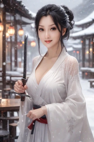 korean village snow,suit of the snow maiden,inner mongolian beauty,oriental princess,korean culture,white winter dress,hanbok,chinese art,siu mei,geisha,rou jia mo,junshan yinzhen,asian woman,xizhi,xuan lian,oriental girl,hwachae,shuanghuan noble,korean,ao dai