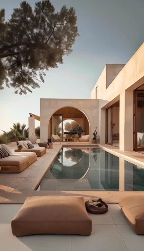 3d rendering,luxury property,corten steel,dunes house,holiday villa,roof landscape,pool house,outdoor furniture,outdoor sofa,luxury home,beautiful home,infinity swimming pool,roof terrace,render,jewelry（architecture）,modern house,futuristic architecture,luxury real estate,modern architecture,patio furniture