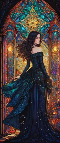 fantasia,merida,art nouveau,cinderella,celtic queen,queen of the night,stained glass,art nouveau frame,fantasy picture,fantasy art,fantasy portrait,art nouveau design,fantasy woman,fairy tale character,the enchantress,celtic woman,art nouveau frames,enchanted,rapunzel,fairy tale,Illustration,Black and White,Black and White 16