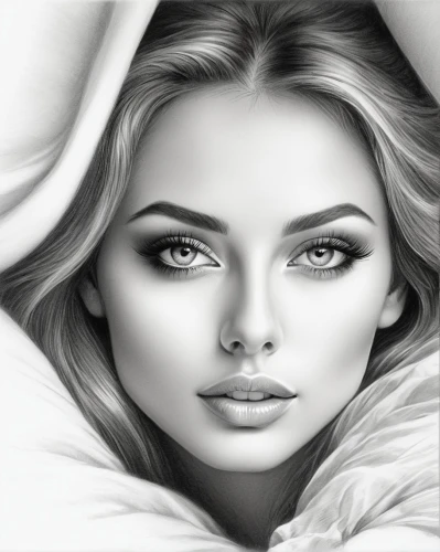 eyes line art,women's eyes,fashion illustration,world digital painting,charcoal drawing,beauty face skin,pencil drawings,girl drawing,romantic portrait,fashion vector,woman face,digital painting,woman's face,airbrushed,digital art,photo painting,cosmetic brush,charcoal pencil,pencil drawing,girl in cloth,Illustration,Realistic Fantasy,Realistic Fantasy 37