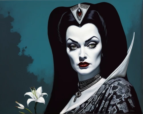 vampira,dita,widow,gothic portrait,widow flower,evil woman,vampire woman,gothic woman,vampire lady,queen of the night,cruella de ville,goth woman,lady of the night,dracula,hedy lamarr-hollywood,widow's tears,the nun,the enchantress,dita von teese,hedy lamarr,Conceptual Art,Daily,Daily 14