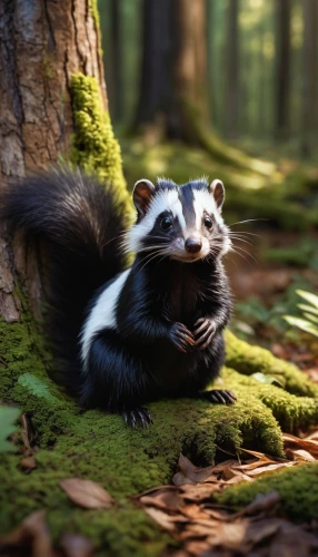 mustelid,striped skunk,polecat,north american raccoon,mustelidae,tree chipmunk,common opossum,skunk,virginia opossum,eastern chipmunk,forest animal,chipmunk,badger,raccoon,weasel,hungry chipmunk,cute animal,opossum,indian palm squirrel,eurasian squirrel,Conceptual Art,Fantasy,Fantasy 09