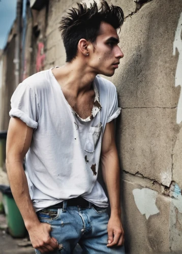 young model istanbul,rockabilly style,mohawk hairstyle,rockabilly,male model,boy model,pompadour,distressed,torn shirt,quiff,photo session in torn clothes,alex andersee,adonis,austin stirling,male youth,sleeveless shirt,daemon,undershirt,streetlife,young model,Illustration,Vector,Vector 04