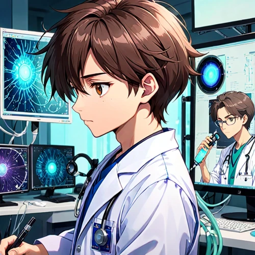 theoretician physician,physician,doctor,scientist,cartoon doctor,examination room,doctors,ship doctor,examining,sci fi surgery room,laboratory,medical professionals,surgeon,pathologist,chemist,surgery room,chemical laboratory,doctor's room,medical staff,operating room,Anime,Anime,Traditional