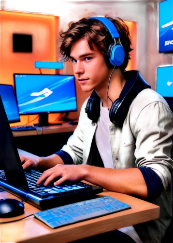 coder,lan,gamer,gamer zone,world digital painting,dj,headset,wireless headset,man with a computer,gamers round,headset profile,freelancer,gaming,game illustration,computer graphics,streaming,e-sports,computer game,editing,video editing software,Conceptual Art,Sci-Fi,Sci-Fi 24