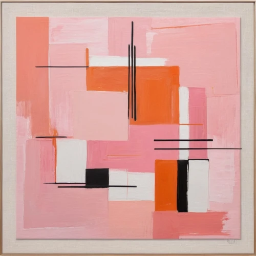 pink squares,abstract painting,abstracts,abstraction,gold-pink earthy colors,abstract artwork,rectangles,bibernell rose,modern art,framing square,tiegert,abstractly,carol colman,abstract art,square frame,postmasters,klaus rinke's time field,composition,frame drawing,abstract shapes,Art,Artistic Painting,Artistic Painting 44