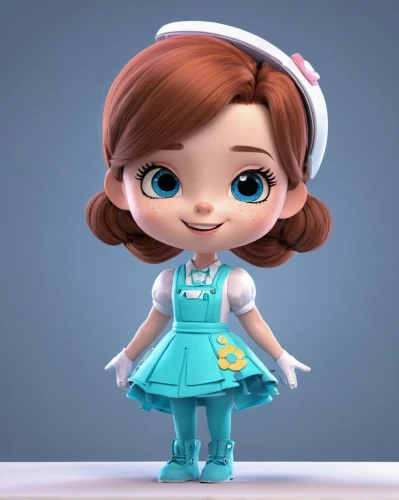 nurse uniform,cartoon doctor,lady medic,female nurse,nurse,cute cartoon character,female doctor,medic,dental hygienist,paramedics doll,pediatrics,doll dress,doctor,nurses,medical sister,male nurse,agnes,medical staff,waitress,physician,Unique,3D,3D Character