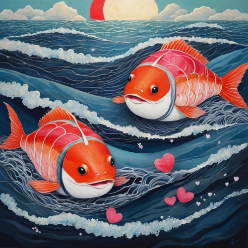 koi fish,koi carp,fishes,two fish,koi,koi carps,fish in water,porcupine fishes,red fish,school of fish,fish collage,koi pond,piranhas,salmon-like fish,carp,marine fish,sea-life,sea foods,fish,goldfish,Illustration,Abstract Fantasy,Abstract Fantasy 07