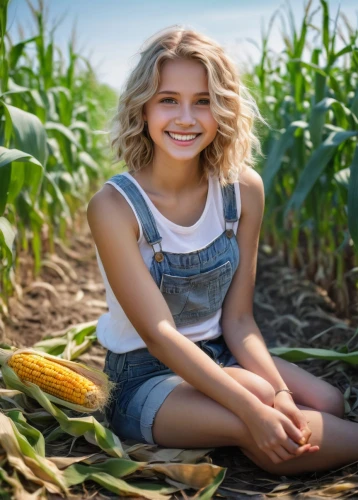 farm girl,girl in overalls,corn field,aggriculture,corn,sweet corn,cornfield,agroculture,forage corn,maize,corn ordinary,farm background,corn kernels,poppy on the cob,bed in the cornfield,countrygirl,sweetcorn,farmer,corn harvest,corn on the cob,Art,Classical Oil Painting,Classical Oil Painting 12