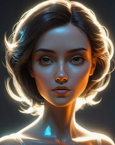 fantasy portrait,mystical portrait of a girl,digital painting,luminous,world digital painting,digital art,sci fiction illustration,girl portrait,elsa,transistor,aura,vector girl,katniss,cg artwork,echo,illuminate,illustrator,portrait background,glow of light,digital illustration,Art,Artistic Painting,Artistic Painting 29