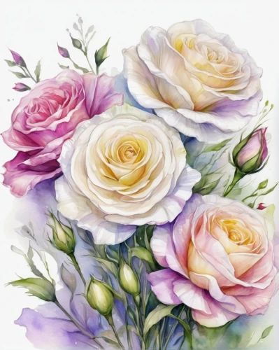 watercolor roses,watercolor roses and basket,rose flower illustration,watercolor flowers,watercolor floral background,watercolour flowers,flowers png,colorful roses,blooming roses,noble roses,garden roses,roses pattern,pink roses,spray roses,floral digital background,flower painting,rose flower drawing,rose png,watercolor flower,floral greeting card,Illustration,Paper based,Paper Based 11