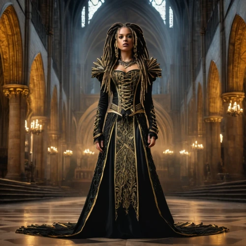 gothic fashion,gothic portrait,gothic woman,celtic queen,gothic style,gothic dress,the enchantress,sorceress,gothic,vestment,priestess,regal,costume design,imperial coat,queen of the night,magistrate,women's clothing,gothic architecture,accolade,cloak,Photography,General,Fantasy