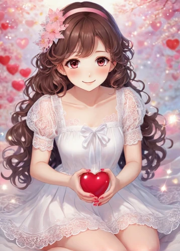 heart with crown,heart cherries,cherry petals,floral heart,petals,hydrangea,valentine background,rose petals,hydrangeas,heart with hearts,seerose,holding flowers,puffy hearts,cute heart,heart background,hydrangea background,hearts,heart,romantic portrait,valentine,Illustration,Japanese style,Japanese Style 04