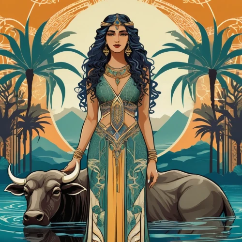 cleopatra,nile,moana,nile river,ancient egyptian girl,polynesia,water nymph,polynesian,ancient egyptian,goddess of justice,ancient egypt,egyptian,polynesian girl,rosa ' amber cover,pharaonic,mythological,aphrodite,priestess,zodiac sign libra,artemisia,Illustration,Vector,Vector 16