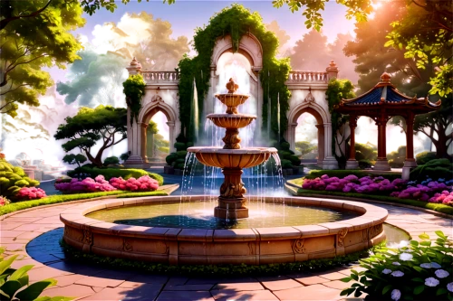 fountain,city fountain,decorative fountains,water fountain,fountain of friendship of peoples,fountain pond,august fountain,garden of the fountain,stone fountain,moor fountain,fountains,mozart fountain,village fountain,old fountain,maximilian fountain,fountain of the moor,spa water fountain,neptune fountain,water feature,wishing well,Illustration,Japanese style,Japanese Style 07