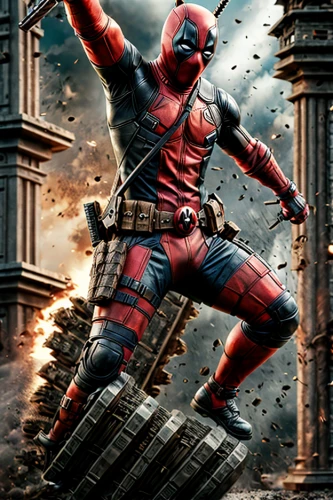 deadpool,dead pool,red super hero,spiderman,spider man,superhero background,spider-man,daredevil,the suit,webbing,action hero,red arrow,digital compositing,spider bouncing,a3 poster,suit actor,full hd wallpaper,spider,marvels,marvel comics