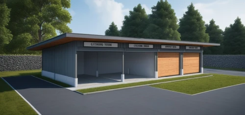 prefabricated buildings,garage door,garage,3d rendering,kennel,render,school design,sewage treatment plant,firstfeld depot,folding roof,archidaily,shed,locomotive shed,garden shed,boat shed,flat roof,bus shelters,bus garage,horse stable,loading dock,Photography,General,Realistic
